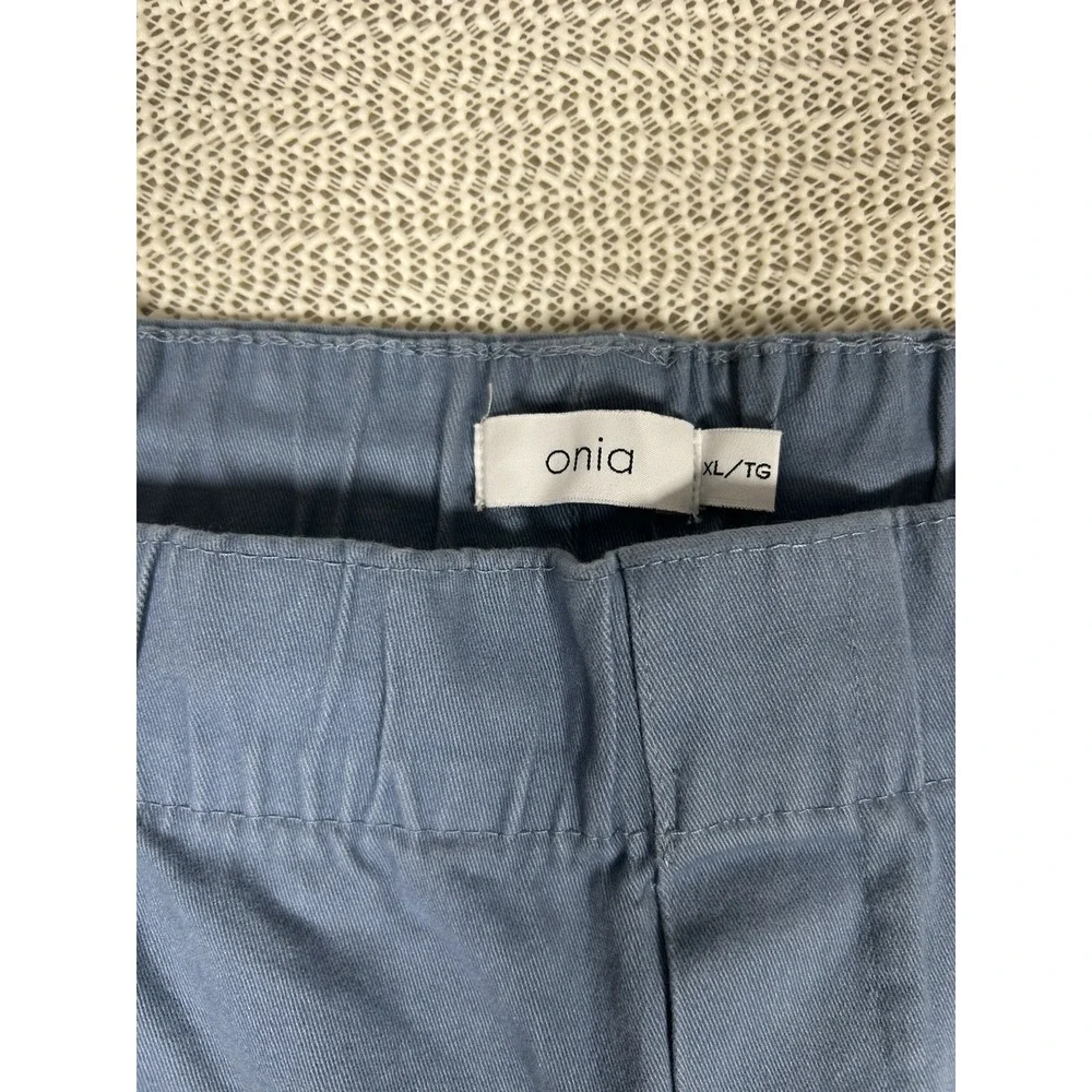 Onia Men's Garment Dye Elasticated Waist Chino Pants In Blue NWT Size XL